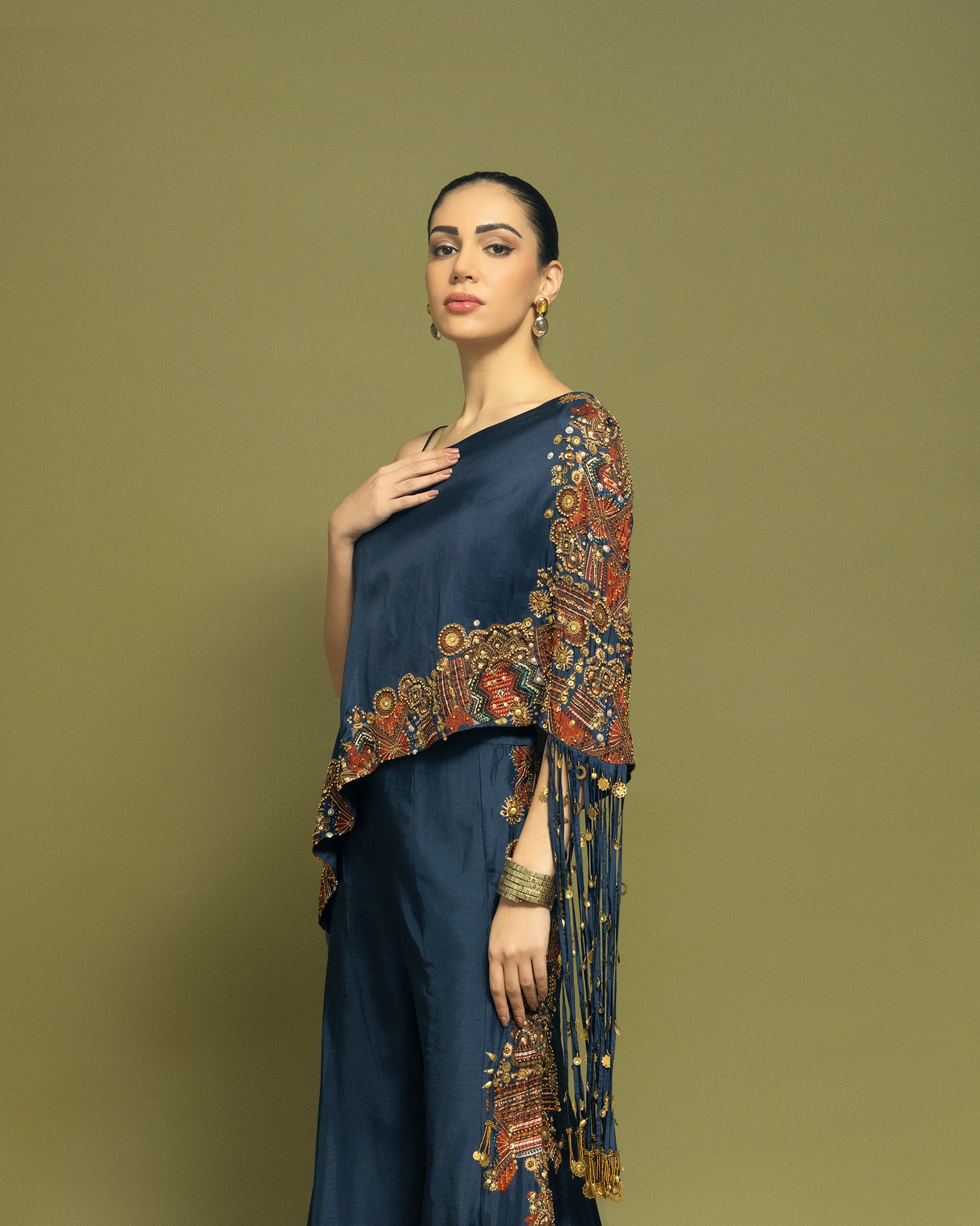 MIDNIGHT BLUE ASSYMETRIC FUSION ENSEMBLE