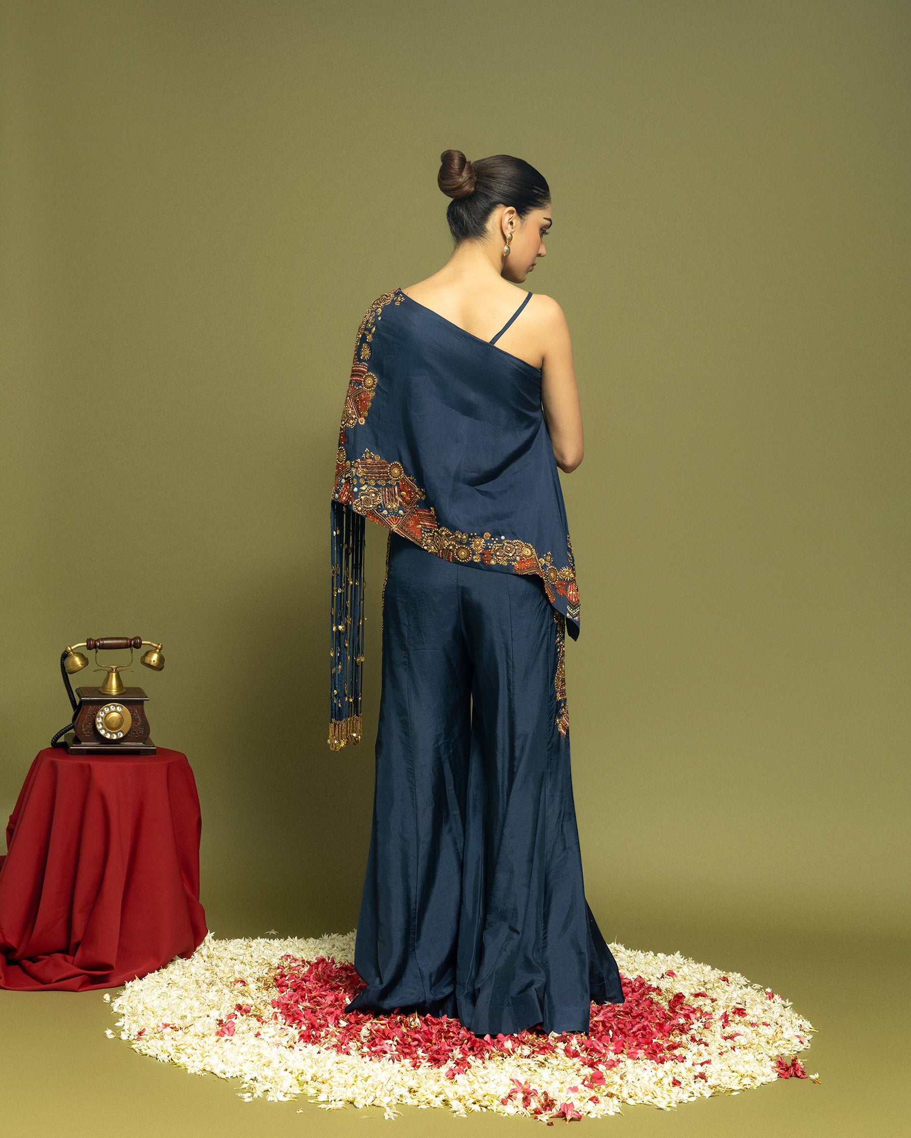 MIDNIGHT BLUE ASSYMETRIC FUSION ENSEMBLE
