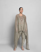CRUSHED TISSUE CAPE DHOTI SET