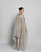 CRUSHED TISSUE CAPE DHOTI SET