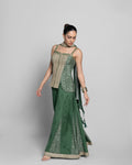 TRADITIONAL BLOCK PRINT PALAZZO SET WITH CHOKER DUPATTA