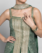 TRADITIONAL BLOCK PRINT PALAZZO SET WITH CHOKER DUPATTA