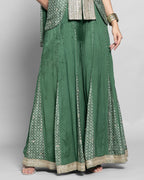 TRADITIONAL BLOCK PRINT PALAZZO SET WITH CHOKER DUPATTA