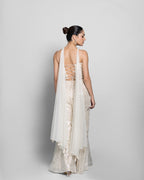 WARM IVORY CORSET TOP WITH PALAZZO