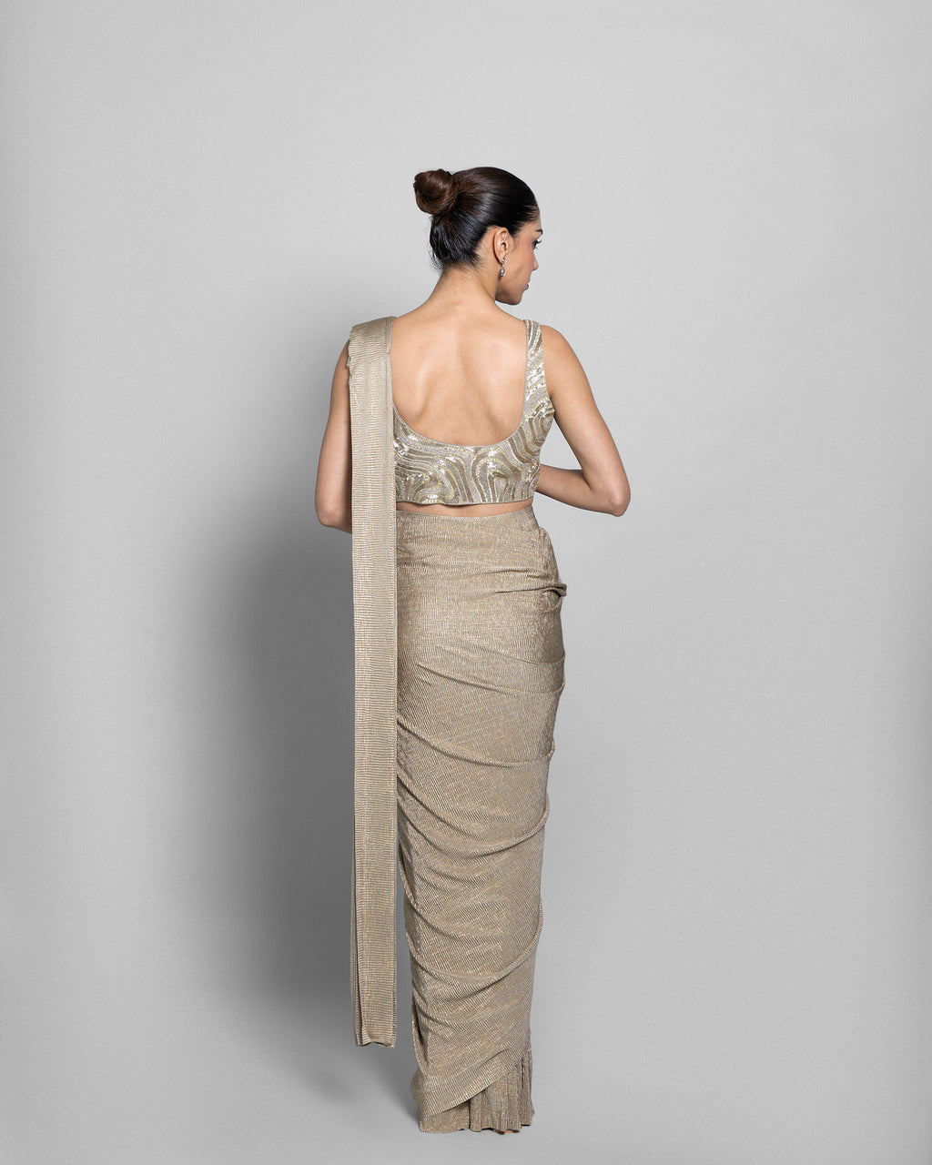 AURELIA PRE-DRAPED SAREE SET