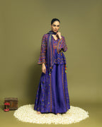 COBALT BLUE-FUSION JACKET SET
