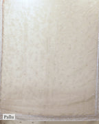 TAUPE EMBELLISHED TISSUE SAREE