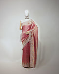 BLUSH ROSE BANARASI TISSUE SAREE