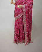 RANI BANDHEJ GHARCHOLA SAREE