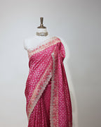 FUCHSIA PINK PATOLA TUSSAR BANARASI SAREE