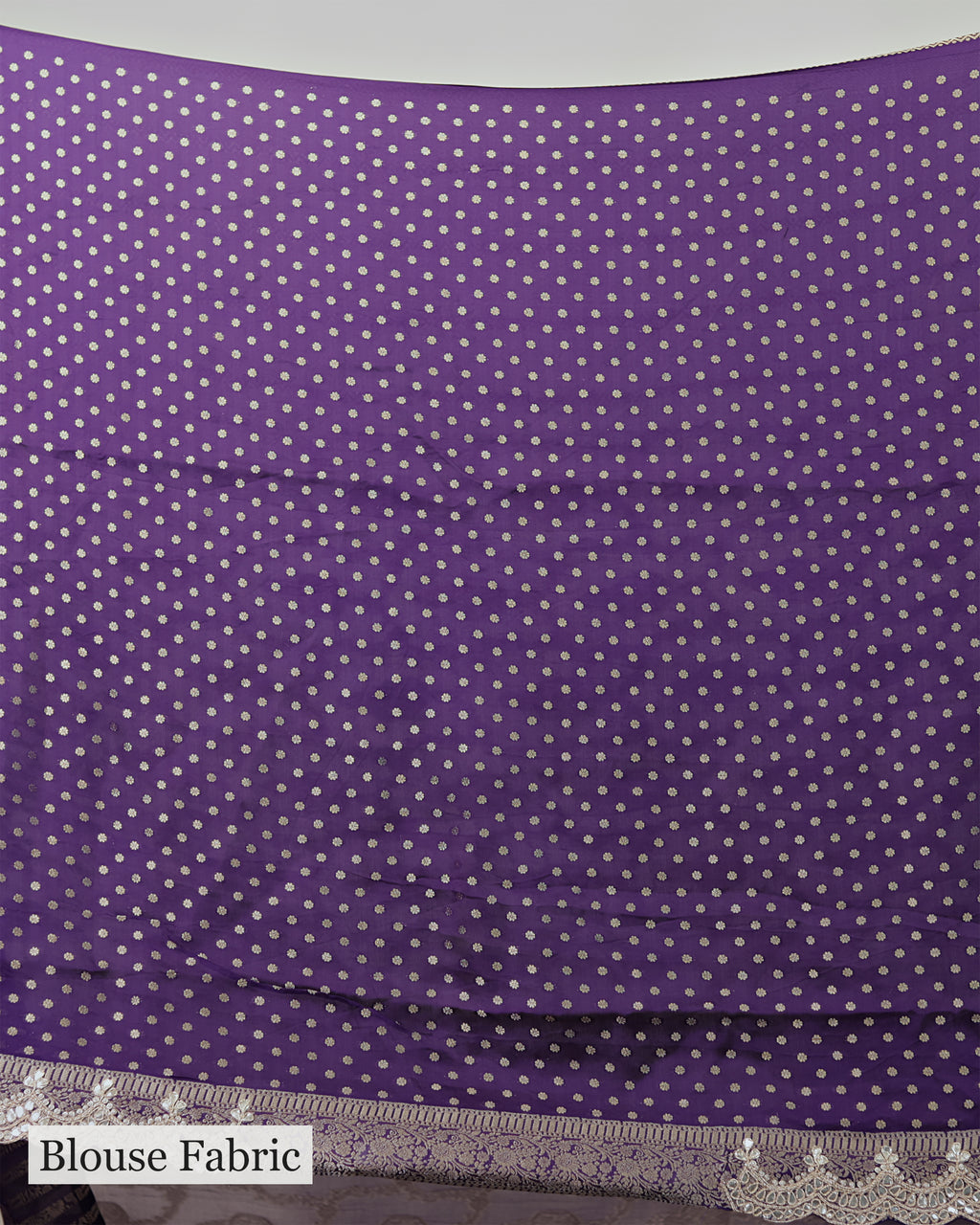 AMETHYST PURPLE BANARASI CREPE SAREE