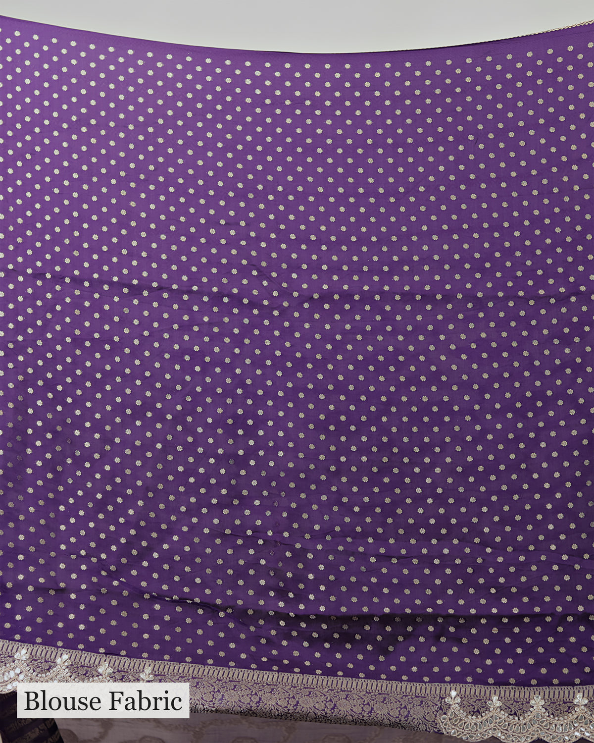 AMETHYST PURPLE BANARASI CREPE SAREE