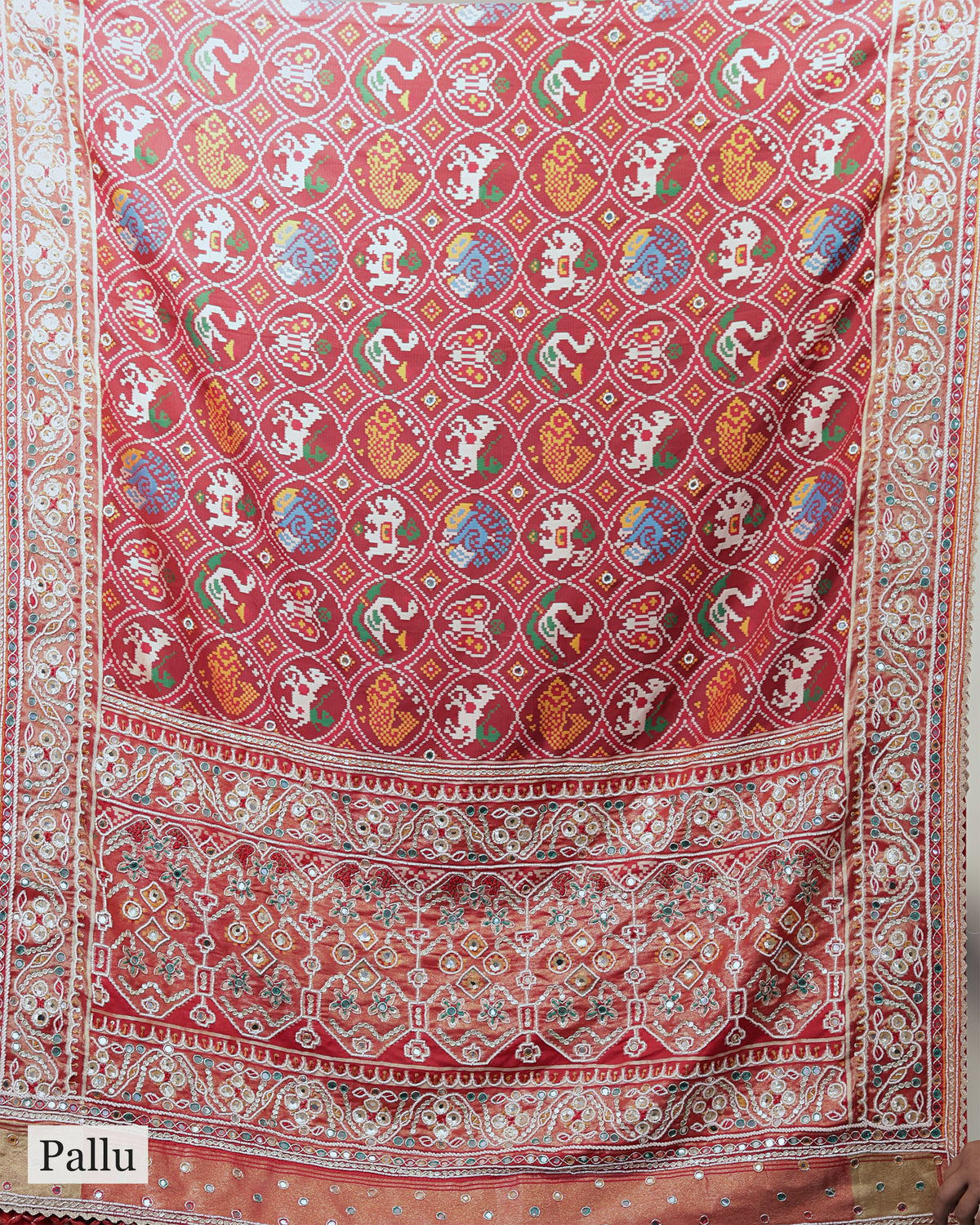 SCARLETT RED PATOLA BANARASI SILK SAREE