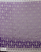 AMETHYST PURPLE BANARASI CREPE SAREE
