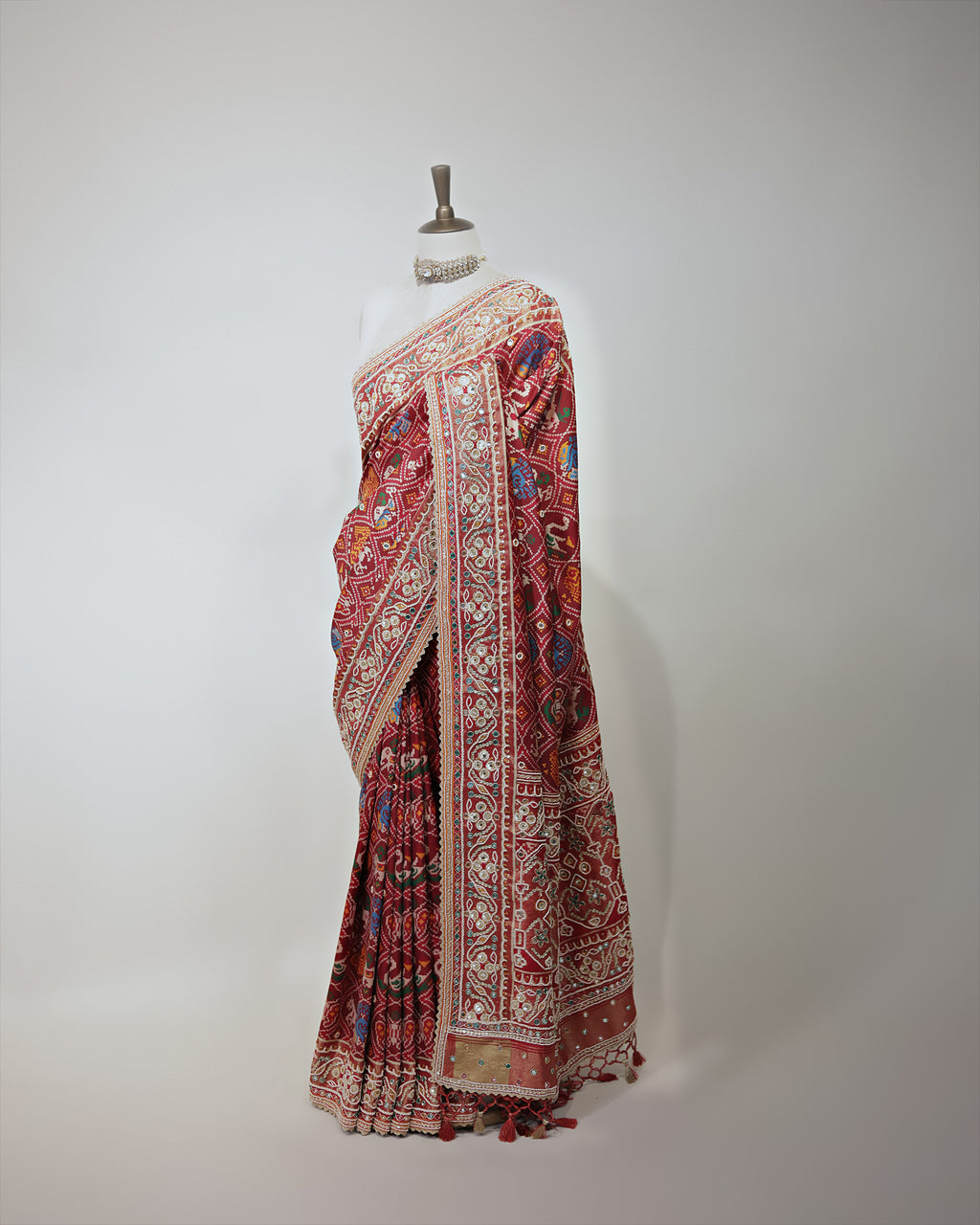 SCARLETT RED PATOLA BANARASI SILK SAREE