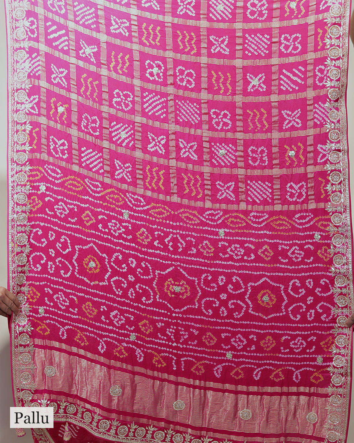 RANI BANDHEJ GHARCHOLA SAREE