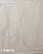 TAUPE EMBELLISHED TISSUE SAREE