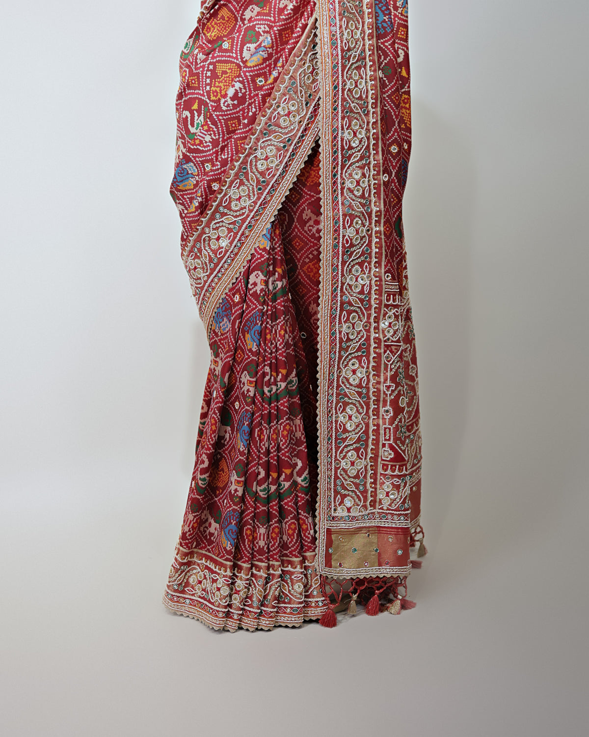 SCARLETT RED PATOLA BANARASI SILK SAREE