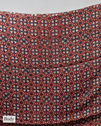 WINE AJRAKH SILK SAREE