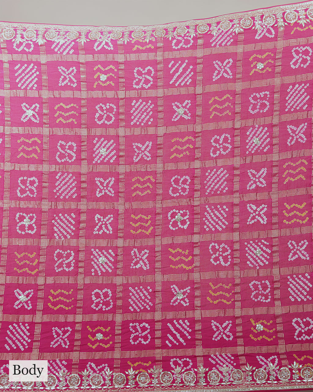 RANI BANDHEJ GHARCHOLA SAREE