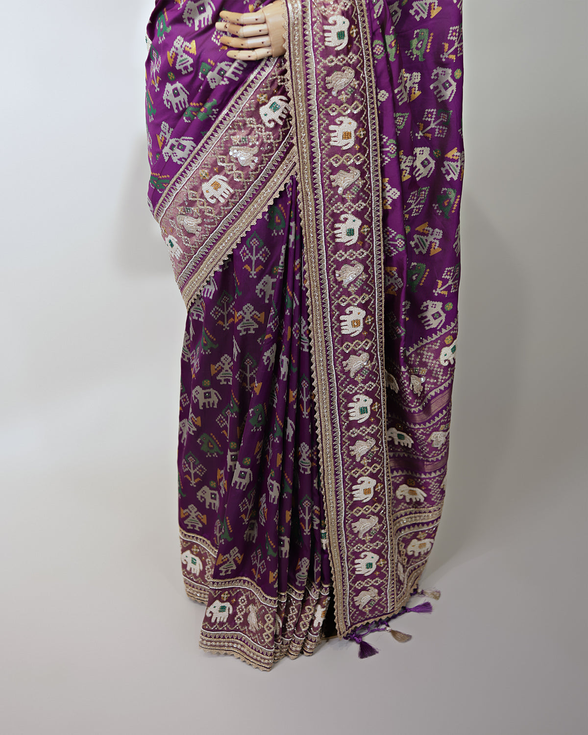 ROYAL PURPLE PATOLA BANARASI SILK SAREE