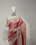 BLUSH ROSE BANARASI TISSUE SAREE