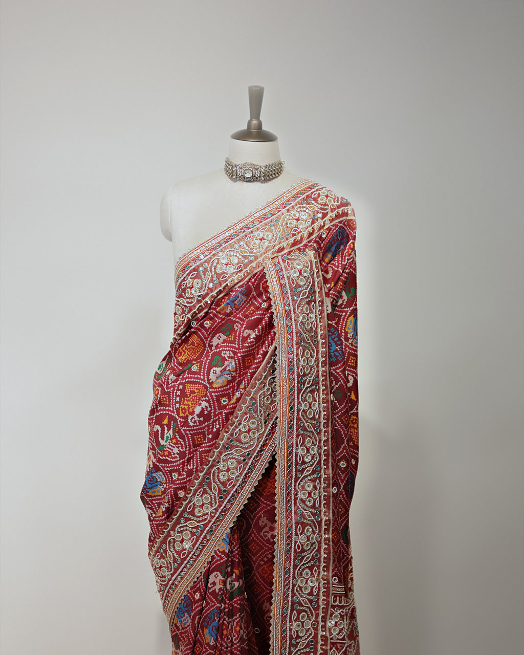 SCARLETT RED PATOLA BANARASI SILK SAREE
