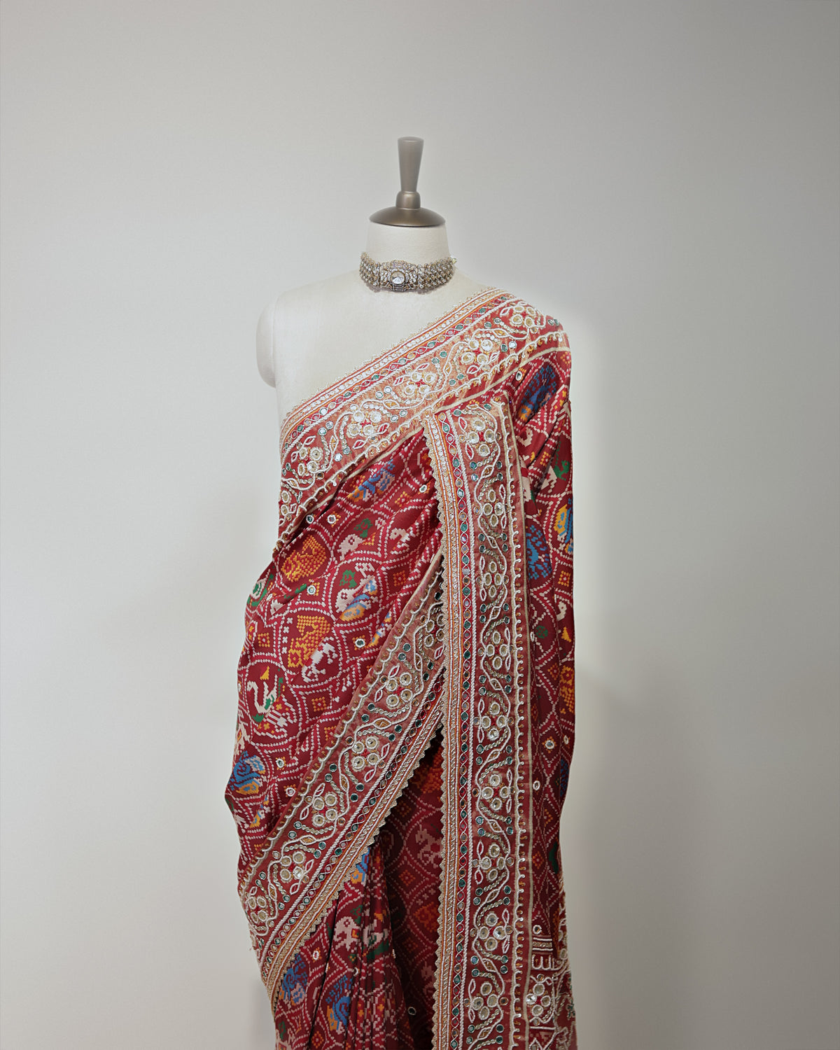 SCARLETT RED PATOLA BANARASI SILK SAREE