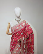 RANI PINK PATOLA BANARASI SILK SAREE