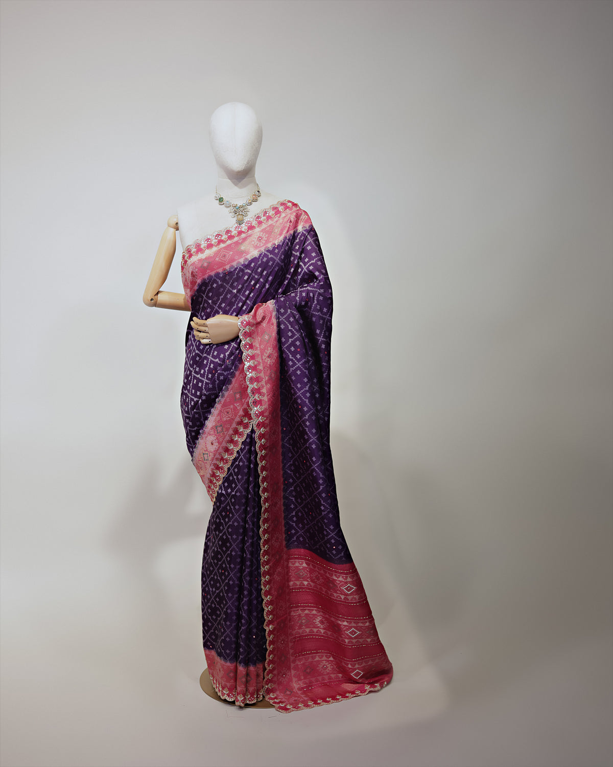 PINK AMETHYST PATOLA TUSSAR BANARASI SAREE