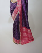 PINK AMETHYST PATOLA TUSSAR BANARASI SAREE