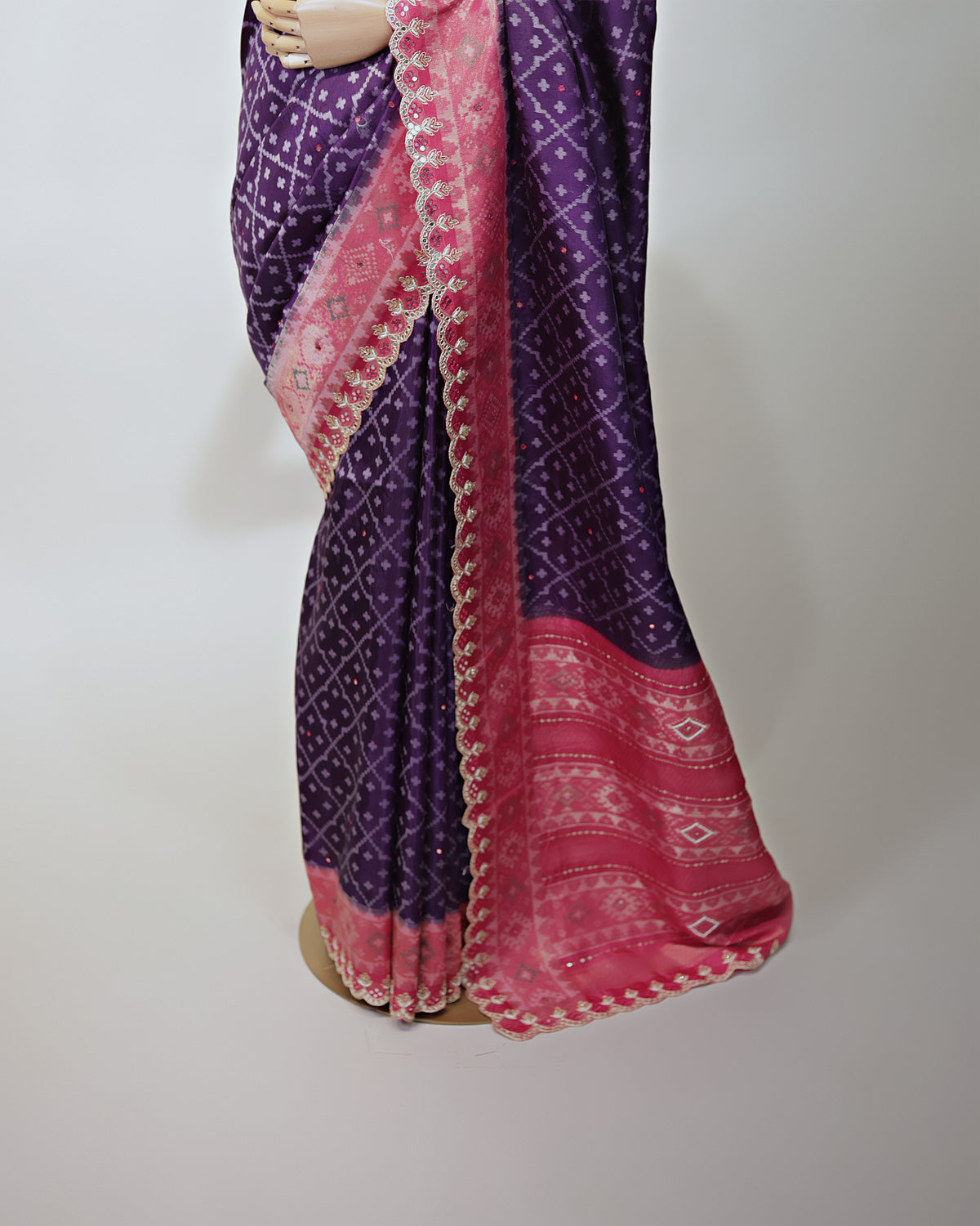 PINK AMETHYST PATOLA TUSSAR BANARASI SAREE
