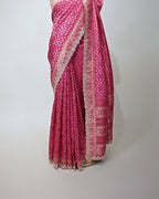 FUCHSIA PINK PATOLA TUSSAR BANARASI SAREE