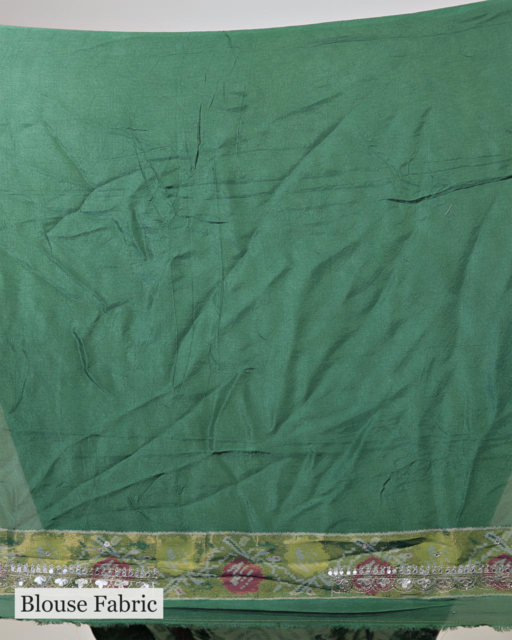 BOTTLE GREEN PATOLA TUSSAR BANARASI SAREE