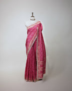 FUCHSIA PINK PATOLA TUSSAR BANARASI SAREE