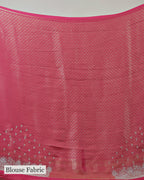 CORAL PINK BANARASI TISSUE SAREE