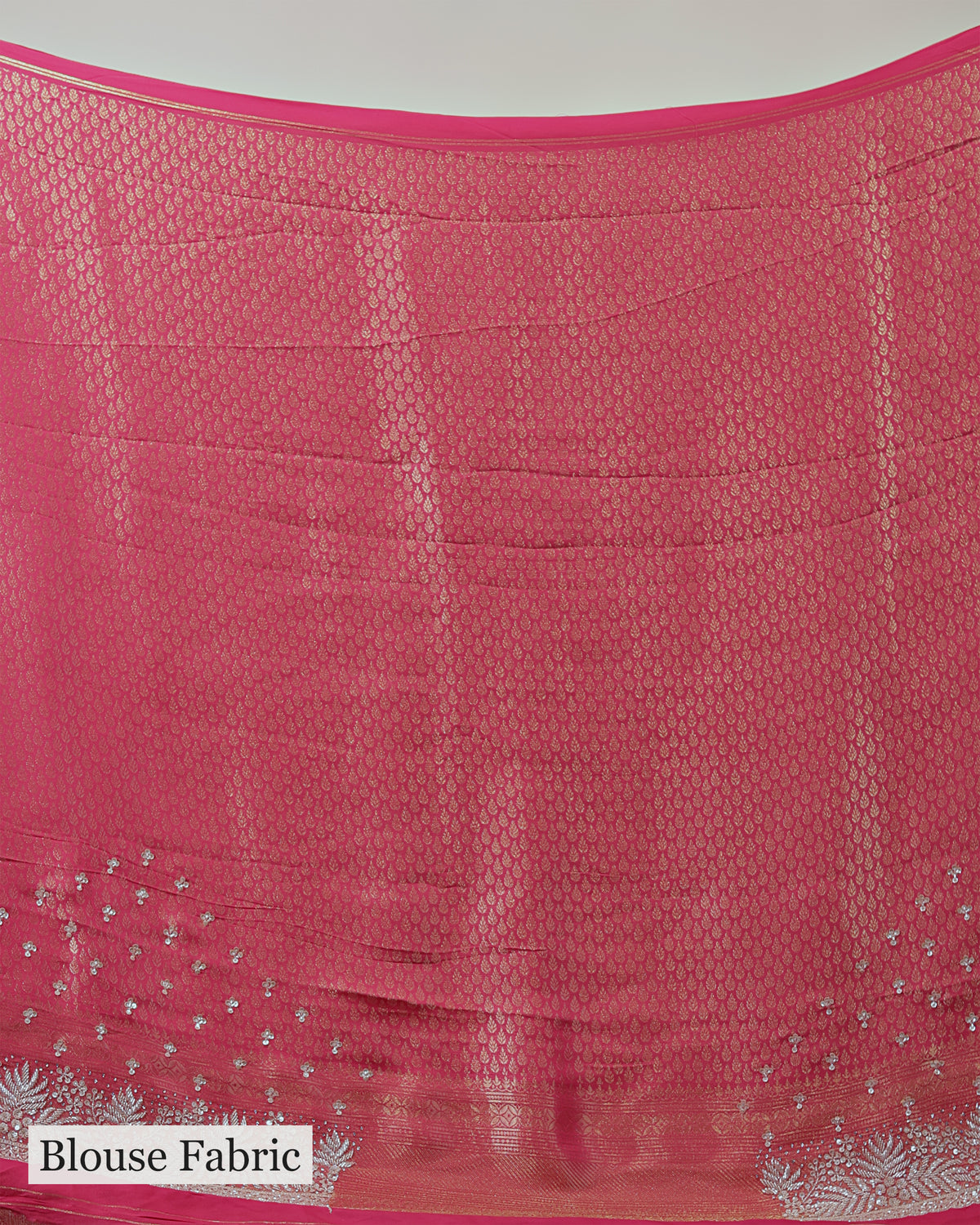 CORAL PINK BANARASI TISSUE SAREE