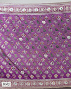ROYAL PURPLE PATOLA BANARASI SILK SAREE