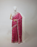 RANI BANDHEJ GHARCHOLA SAREE