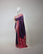 PINK AMETHYST PATOLA TUSSAR BANARASI SAREE