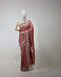 CRIMSON RED PATOLA BANARASI SILK SAREE