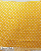 MUSTARD YELLOW BANARASI CREPE SAREE