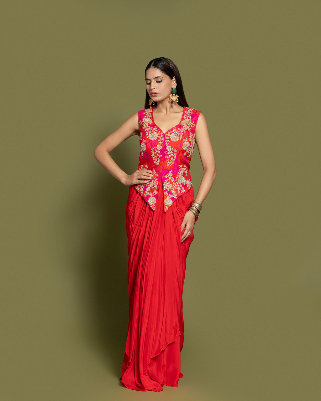 red indo western