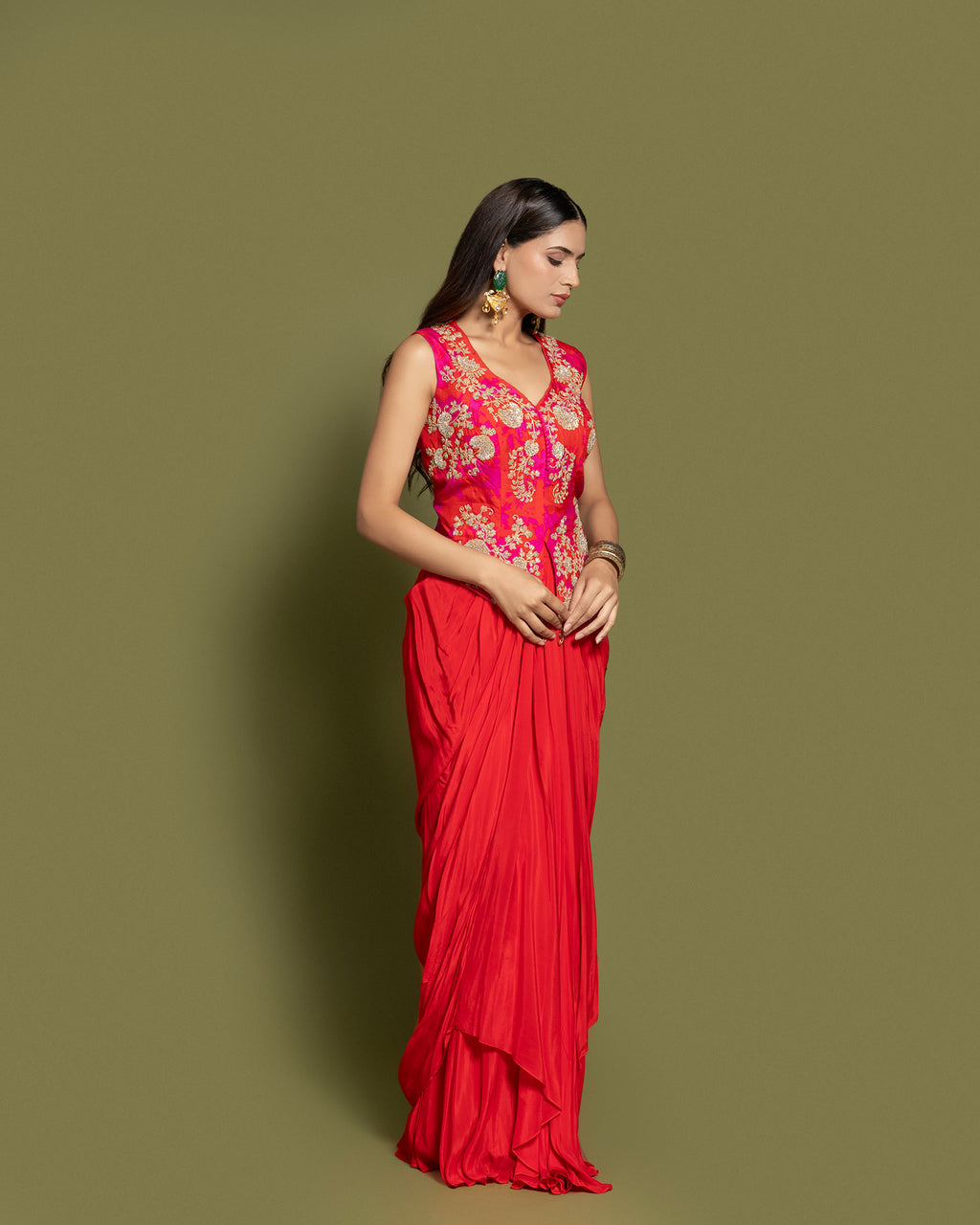 red indo western