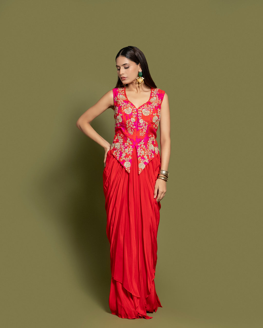 red indo western