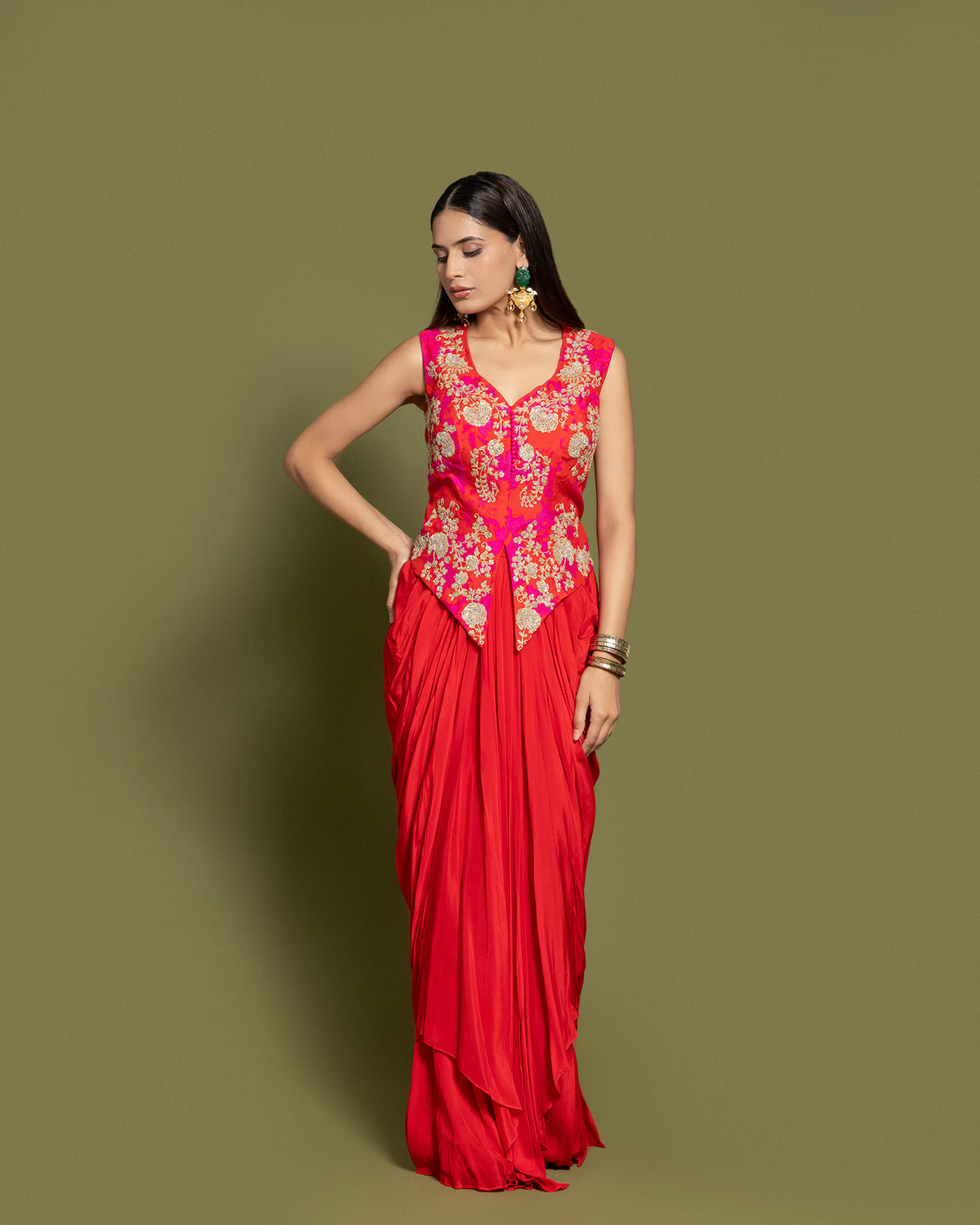 red indo western