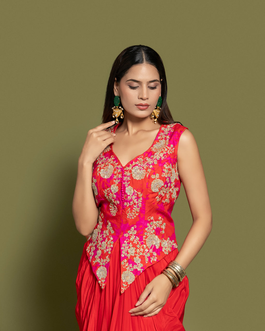 red indo western