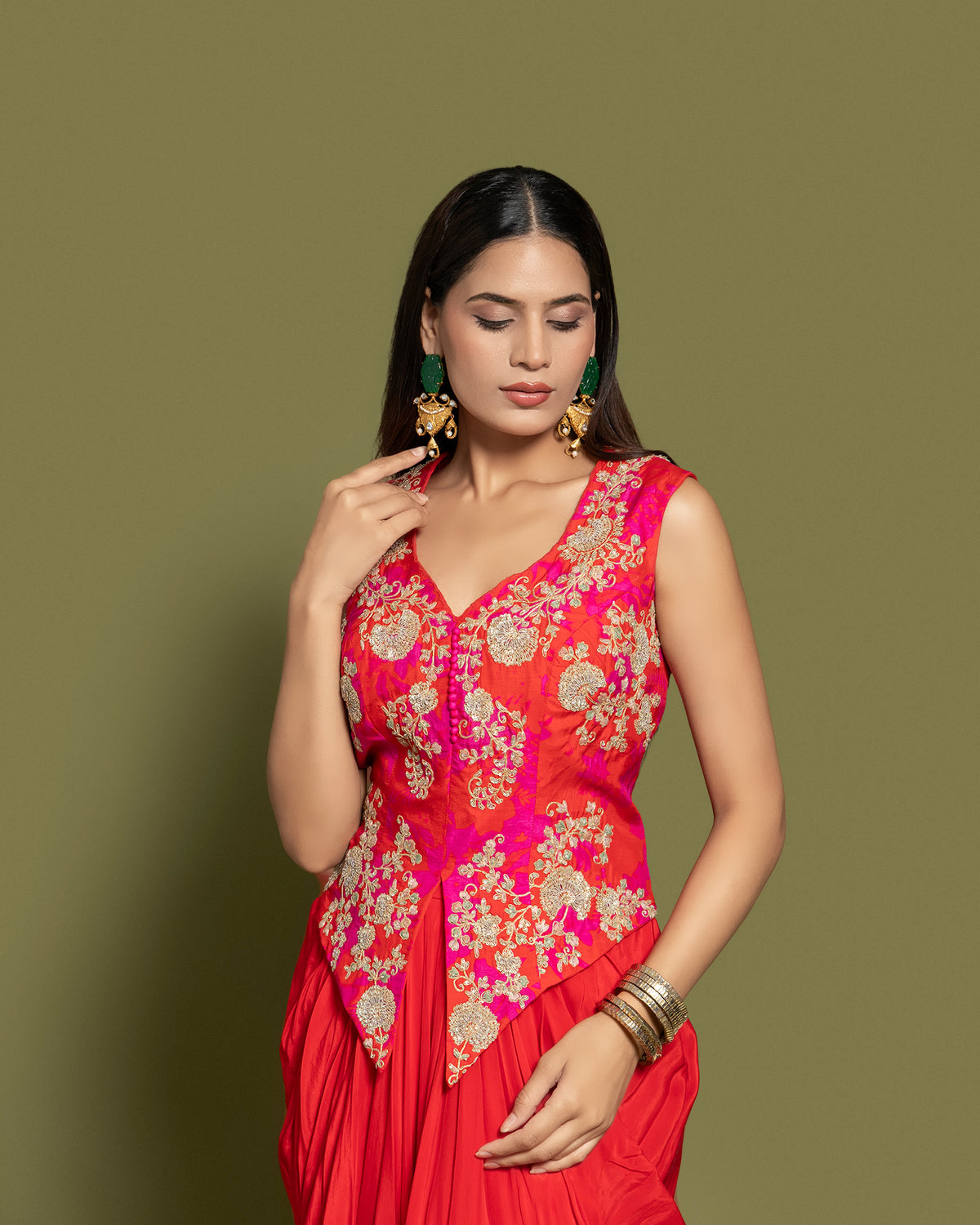 red indo western