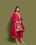 RANI PINK FARSI SALWAR SUIT SET