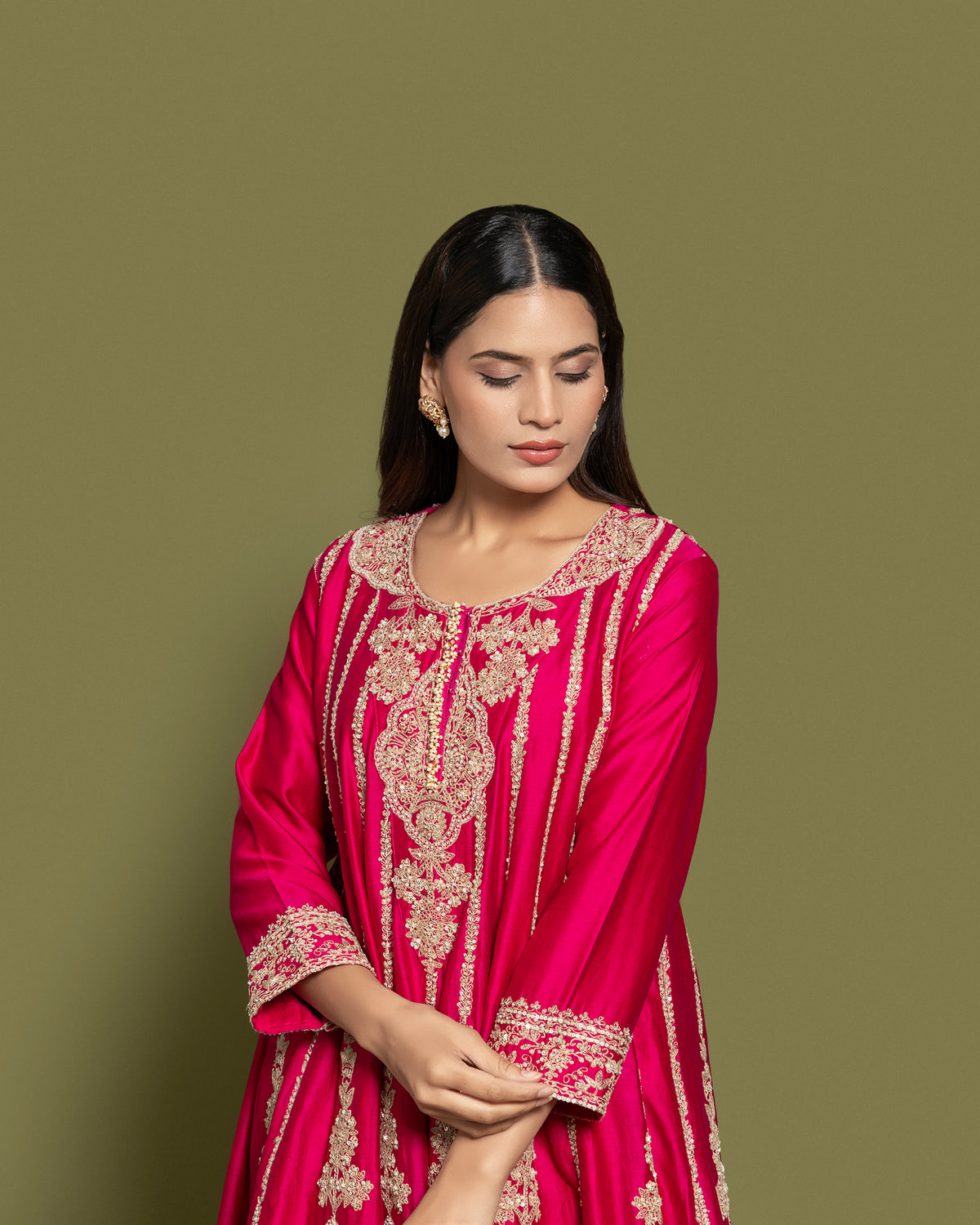 RANI PINK FARSI SALWAR SUIT SET